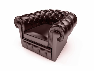 Image showing Leather royal armchair