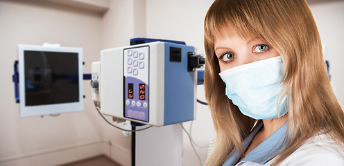 Image showing Female radiologist in the clinic