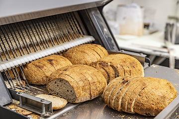 Image showing Bread slicer machine