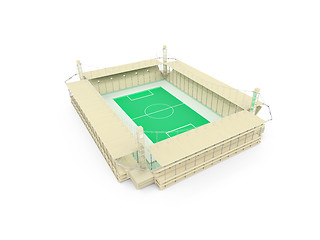 Image showing stadium over white