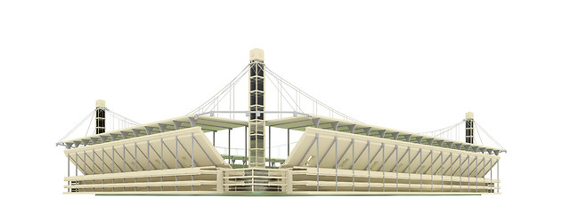 Image showing stadium over white