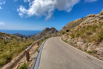 Image showing Mirador Coll de Reis, Nudo de Corbata, Serra de Tramuntana mountain Balearic Islands Mallorca Spain.