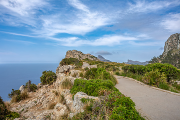 Image showing View from Mirador de Es Colomer, Balearic Islands Mallorca Spain.