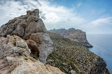 Image showing View from Mirador de Es Colomer, Balearic Islands Mallorca Spain.