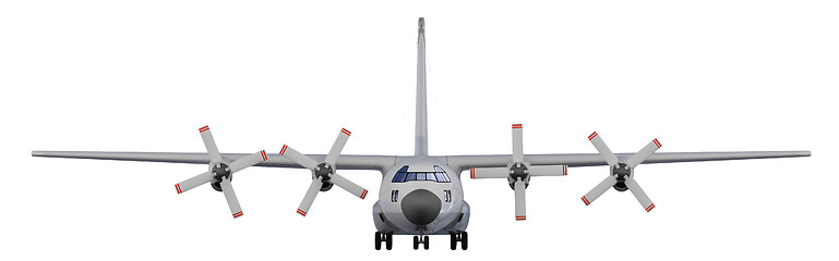 Image showing military aircraft isolated view