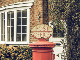 Image showing Vintage looking Post office sign