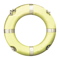 Image showing Vintage looking Lifebuoy