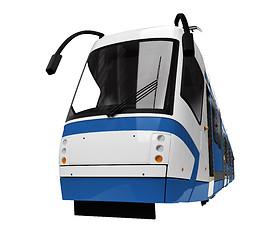 Image showing tramway over white