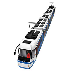 Image showing tramway over white