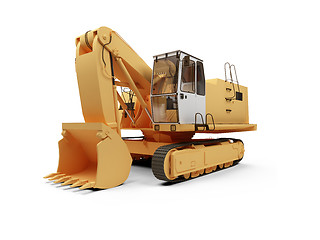 Image showing Steam shovel bulldozer