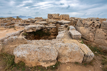 Image showing Necropolis de Son Real, Can Picafort, Balearic Islands Mallorca Spain.