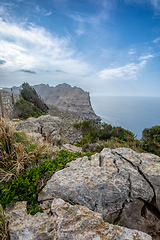 Image showing View from Mirador de Es Colomer, Balearic Islands Mallorca Spain.