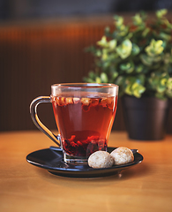 Image showing Healthy hot winter beverage