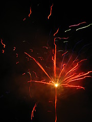 Image showing Red firework