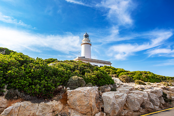 Image showing Lighthouse at Cape Formentor in the Coast of North Mallorca, Spain