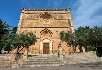 Image showing Church of Sant Pere, Petra. Mallorca. Balearic Islands Spain.