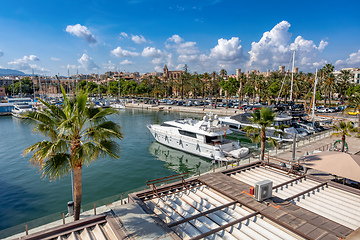 Image showing Palma de Mallorca port. Balearic Islands Mallorca Spain.