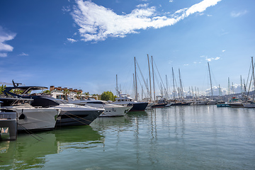 Image showing Palma de Mallorca port. Balearic Islands Mallorca Spain.