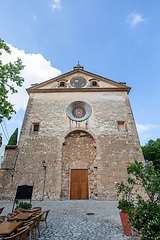 Image showing Parish Church of Sant Bartomeu in Valldemossa, Mallorca, Balearic Islands, Spain