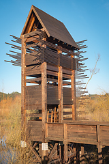 Image showing Bird observation tower