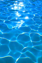 Image showing clear water in the swimming pool
