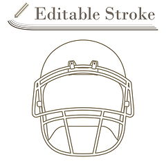 Image showing American Football Helmet Icon