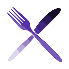 Image showing Fork And Knife Icon