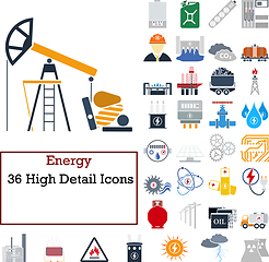 Image showing Energy Icon Set