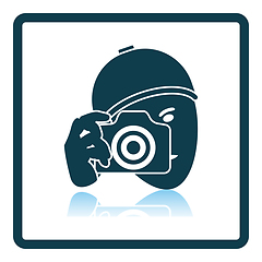 Image showing Detective With Camera Icon