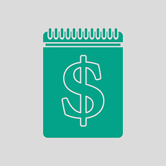 Image showing Dollar Calendar Icon