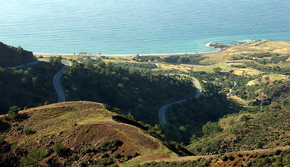 Image showing Going down to the sea. Cyprus