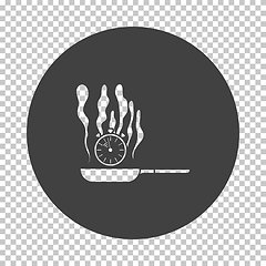 Image showing Pan With Stopwatch Icon