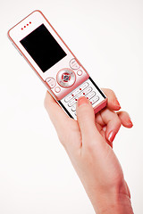 Image showing Pink cell phone