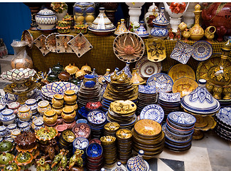 Image showing Souvenir shop in the medina of Essaouira, Morocco