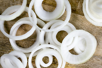 Image showing onion rings kitchen table