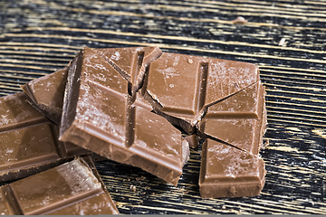 Image showing broken and damaged chocolate