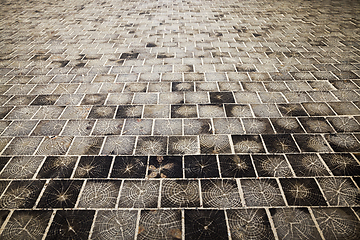 Image showing road made of wood