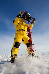 Image showing Drilling a hole