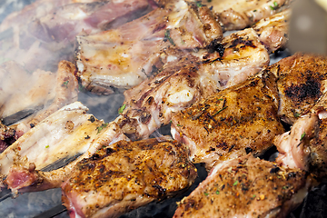 Image showing cooking lamb meat