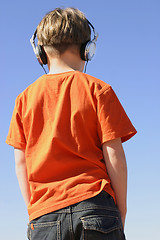 Image showing Youth with headphones