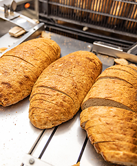 Image showing Sourdough bread slicing