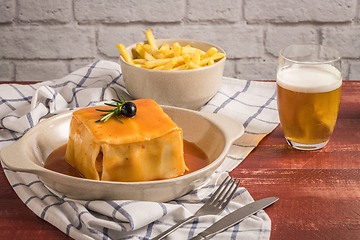 Image showing Francesinha on plate