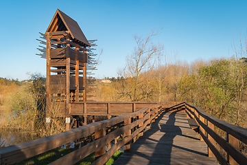 Image showing Bird observation tower