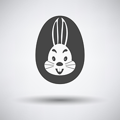 Image showing Easter Egg With Rabbit Icon