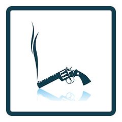 Image showing Smoking Revolver Icon