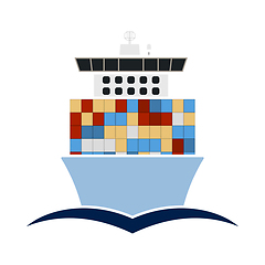 Image showing Container Ship Icon