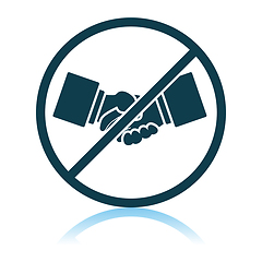 Image showing No Hand Shake Icon