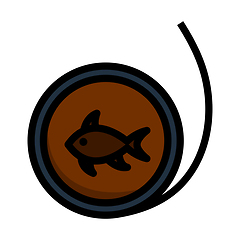 Image showing Icon Of Fishing Line