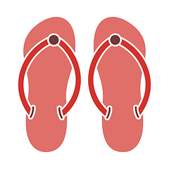 Image showing Spa Slippers Icon