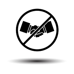 Image showing No Hand Shake Icon